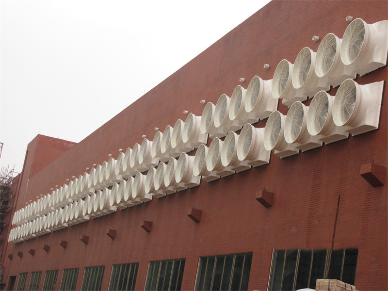 東莞鞋材加工車間環境空間通風降溫案例